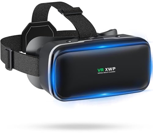 XWP 3D VR Headset, Virtual Reality Glasses With HD Anti-Blue Light For Phone, Compatible With iPhone & Android (4.7–6.8), Ideal For 3D Gaming And Movie Viewing, Birthday Gift For Friends And Family