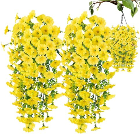 Konstgjorda Petunior Naturtrogna 2 Stycken Faux Blommor Trädsdekoration