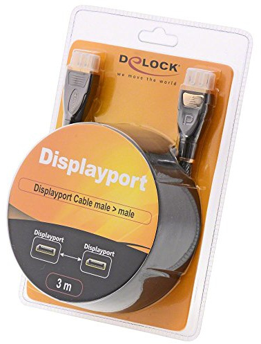 Delock Kabel DisplayPort 1.2 Stecker > DisplayPort Stecker 4K 60 Hz 3 m Premium