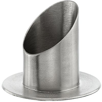 Kerzenleuchter Langkerzen Ø 5 cm in Silber vernickelt Messing gebürstet für Kerzen, Anlasskerzen und Altarkerzen