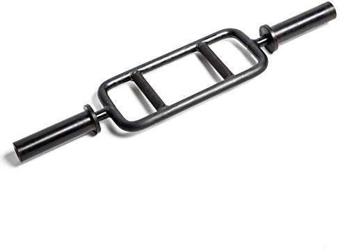 Strength Shop Olympia-Trizeps-Hantel, Schwarz-Zink überzogen - 9kg Hantelstange 86cm