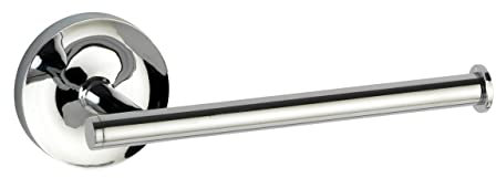 WENKO Power-Loc Papierrollenhalter o.Deckel Arcole, Edelstahl, Befestigung ohne Bohren, 15,6x5,8x7,6 cm