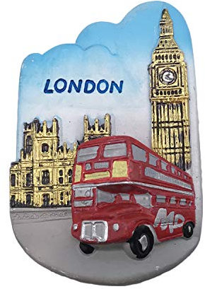 3D London Bus England UK Kühlschrank Kühlschrankmagnet Tourist Souvenirs Handmade Harz Handwerk Magnetischen Aufkleber Home Küche Dekoration Reise Geschenk