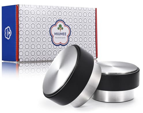 MIUMEE® Türstopper Edelstahl 2er Set - Extra Schwer 1,6 kg/Stk. - Premium Tür Stopper Boden Massiv - Türhalter - Door Stopper