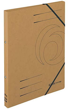 herlitz Ringhefter A4 Quality braun, 2-Ring-Mechanik, 25 mm Rückenbreite, 5 Stück