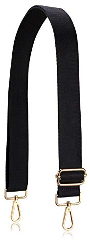 Allzedream Crossbody Bag Strap Soft Adjustable Replacement Purse Straps (Black)