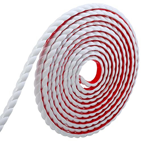 Flexible Zierleisten Selbstklebend | Schälen und aufkleben | Heimdekoration auf dem Schrank Spiegelrahmen Wandkante, 5 m x 15 mm