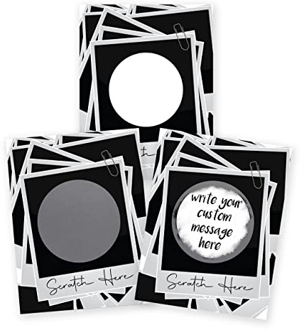 Make Your Own DIY Scratch Off ScratchNotes 20 Pack 3x4 Note Cards & Stickers Instant Film