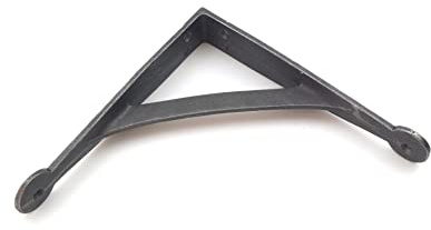 Par de soportes de estante de horca de hierro fundido antiguo (175 mm x 175 mm)
