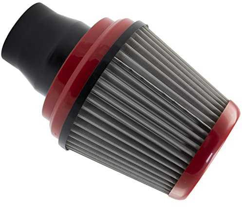 AERZETIX - C64454 - Sportluftfilter Ø65 mm universal - farbe rot - für rennwagen tuning karosserie auto motorrad mechanische dekoration motorluftansaugsystem