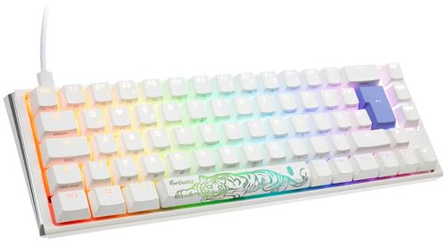 Ducky One 3 Classic, SF 65%, Cherry Red, RGB, Weiß - Italienisches Layout