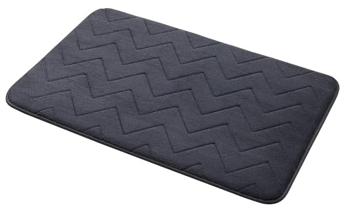 Gedy Mousse Alfombra de baño, Antideslizante, Poliéster, 60 x 40, Antracita