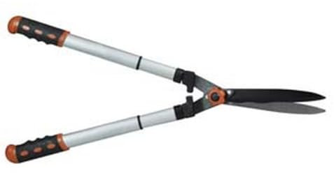 1BLISTER FORBICE TAGLIASIEPI CON LAME ONDULATE E MANICI TELESCOPICI - lunghezza totale da cm.68 a cm.83