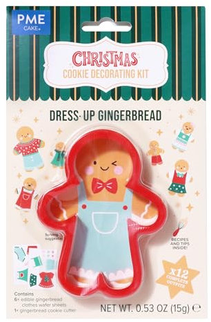 PME Kit Natalizi per decorare Biscotti - Omino di Zenzero da Vestire