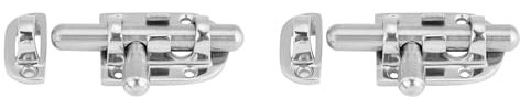 Marine Window Lock Latch, 2 Pcs 60mm Boat Stainless Steel Door Window Lock Latch Marine Slide for Boat Lock/Window