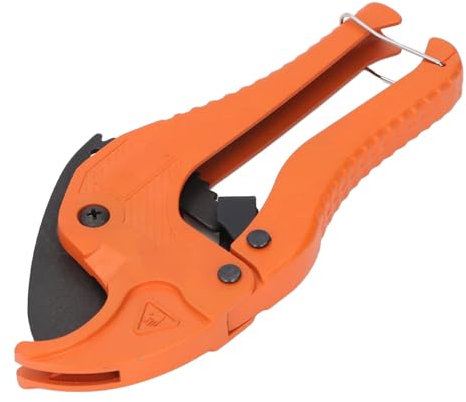 Tagliatubi in PVC, 42mm 1 5/8in Tagliatubi in PVC Cesoie Portatili a Cricchetto per Lavori Domestici e Idraulici, Tagliatubi in PVC a Cricchetto Tagliatubi in Plastica Tagliatubi