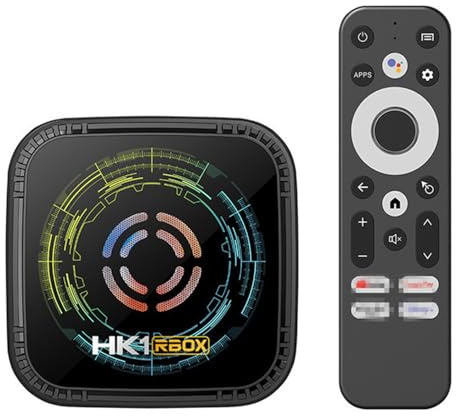 CHROX Android 14.0 TV Box, HK1 H8X Smart TV Box H728 Chip Support 2.4G/5.8G Wifi6 10M/100M Ethernet LAN Bluetooth 5.0 3D/4K Set Top TV Box,4GB+64GB