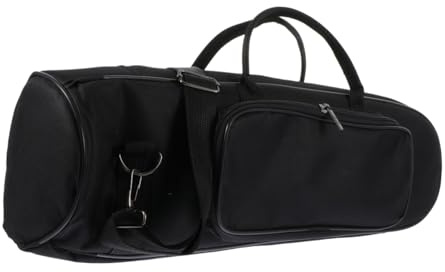 Hemobllo Borsa per Tromba Portatile Oxford Nero Tracolla Imbottita e Design Pratico per Trasporto e Studio All'aperto