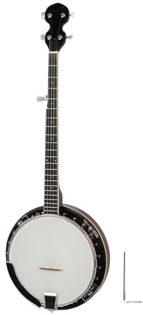 Instrumento musical de banjo de 5 cuerdas profesional con llave llave para adultos Maple Maple Sapele Techwood Ligero duradero