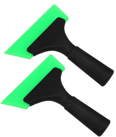 ROMISBABA 2 Pezzi Raschietti Resistente Spatole per Pellicole e Adesivi Strumenti Delicati per Montaggio e Pulizia Film Auto Senza Graffi Design Unico per Vetri e