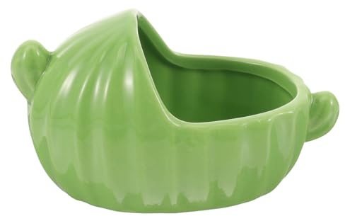 KOMBIUDA Bañera de Cerámica para Hámster y Erizo, Resistente y No Se Deforma, Adecuado para Baño Pequeño y Juegos en Jaulas Pequeñas