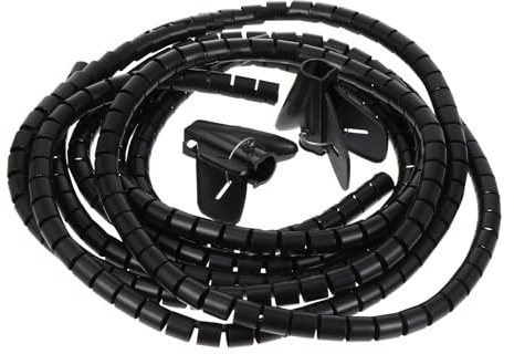 UTHCLO Manicotto Tubolare Flessibile 16mm 2m 2 Pezzi, Guaina in Pe Isolante, Avvolgicavo per Organizzare e Proteggere Cavi Elettrici e Dati in Casa e Ufficio