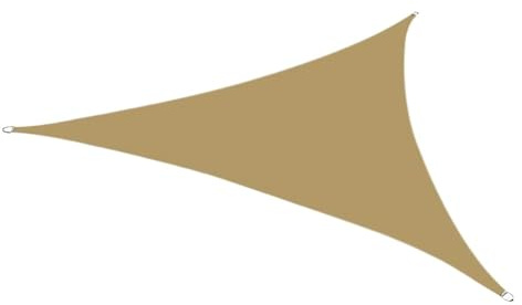 Vela Ombreggiante Triangolare, Impermeabile, Parasole, Anti, Con Corde Gratuite, For Esterni, Giardino, Pergolato, Patio, Tende Da Sole(Sand,360x360x510CM)