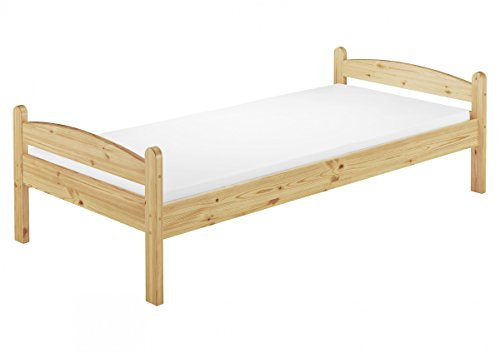 Erst-Holz®Bettrahmen Einzelbett Kiefer Natur 80x200 Massivholzbett robust Futonbett Rollrost 60.32-08 M