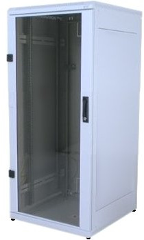Tritón RMA-27-A88-CAX-A1 48,26 cm (19 tum) nätverksskåp 27HE, 800 x 800, glasdörr svart