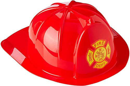 Dress Up America Robuster roter Feuerwehrhelm für Kinder