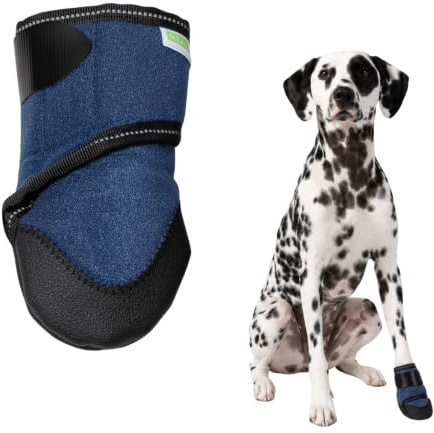 Healers PetCare Medical Dog Boot – Protective Dog Bootie for Injured Paws, Wound Care & Recovery - Breathable, Non-Slip, Adjustable Strap Closure (Single Bootie) (Medium)