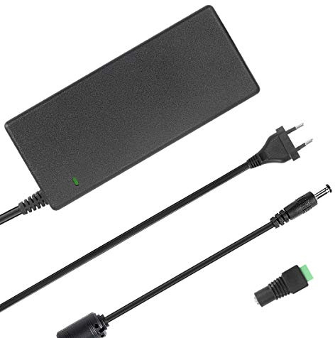 Signcomplex LED Driver 12V 8A Fuente de alimentación, AC 90-240V a DC 12V Adaptador Transformadores de conmutación para LED Strip Adapter 100 vatios MAX, CE/TUV/GS Certificación (Enchufe de la UE)