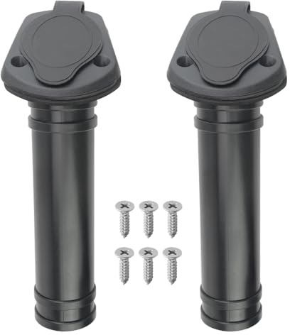 WMYCONGCONG Lot de 2 Support de Canne à pêche pour Kayak Support de Canne à pêche encastré en Plastique pour Kayak, Bateau et canoë