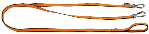 Non-stop dogwear Non-Stop Bungee Leash Double orange NEU