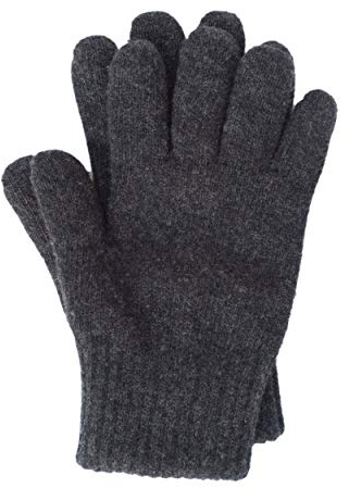 FosterNatur, Damen/Herren dicke Fingerhandschuhe, 100% Wolle