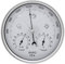 JAOK Analog Barometer with Thermometer Hygrometer, 3 in 1 Weather Station for Indoor and Outdoor,Sainless Steel Frame(Silver)