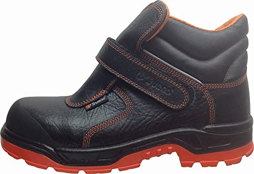 BOTA SEGURIDAD S3 SOLDADOR KALDER PIEL NEGRA PU/PL NO METAL
