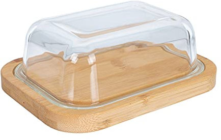 caihuashopping Beurrier Boîte de Beurre de Beurre de Beurre rectangulaire de Beurre de Beurre avec Couvercle en Verre for Maison à l'air au Beurre de Beurre conteneur de Beurre 1PC Boîte à Fromage