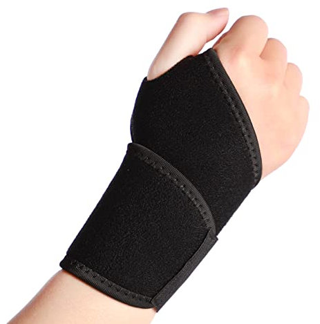 Wrist Support Brace Hand Support Right Left Hand with Adjustable Strap for Fitness Weightlifting Arthritis Carpal Tunnel Tendonitis Relief Pain, Compression Wrist Strap Sport Protect for Men Women