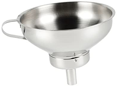 Entonnoir en acier inoxydable 1 pc Passoire en acier Entonnoir à bouteille d'eau Ustensiles de cuisine en métal Entonnoir à grande bouche Entonnoirs de cuisine Entonnoir à sauce soja Entonnoir de cuis