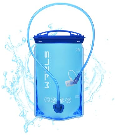 WRELS Hydration Bladder,Water Bladder for Hydration Pack,BPA-Free Leakproof Water Reservoir for Hiking Running Camping Cycling,1.5L