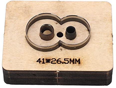 Emporte-pièce en cuir - 8 formes - 41 x 26,5 mm - Pour papier, caoutchouc