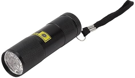 Topyond Kleine UV-Taschenlampe, 9 LEDs, 395 nm, violettes Licht, Mini-Urin-Detektor für Haustiere für Hunde- und Katzenflecken, praktisches Hand-Härtungswerkzeug, UV-Licht