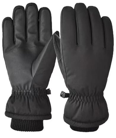 Jokisa Skihandschuhe Herren, Winterhandschuhe Verfügen über ein Doppellagiges Wasserdichtes Design, Warm und Winddicht, Snowboard Handschuhe Geeignet zum Skifahren, Schneemobilfahren und Wandern (M)