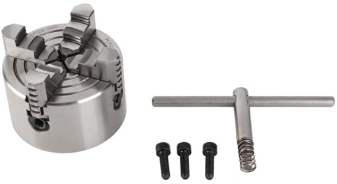 Mandrino a 4 griffe, Mandrino per tornio Mandrino per tornio in metallo a 4 griffe, Mandrino per tornio a 4 griffe Mandrino reversibile indipen dente per macchina da tornio