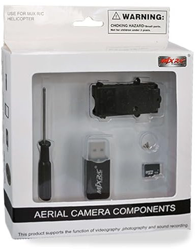 njoyn Universal FPV POV Kamera für MJX F39 F-639 F45 F-645 T40C T-640C F29 F629 F46 F646, leichte RC Ersatzkamera für ferngesteuerte Helikopter Drohnen Quadcopter Flugzeuge Hubschrauber, Bastler, DIY