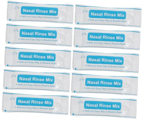 Anneome 40pezzi Scatola Pz Sali Nasali Per Risciacquo Nasale Istantaneo Mix Detergente Nasale Protettivo Pratici Bustine Per Pulizia Profonda e Uso Quotidiano Adulti e Ragazzo Ragazza
