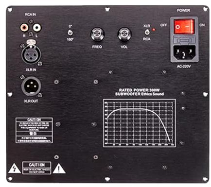 Junterone Nueva Placa Amplificadora de Altavoz Activo Subwoofer TPA3255 Mejorada, Placa Amplificadora Digital, de Audio Doméstico de Graves Puros