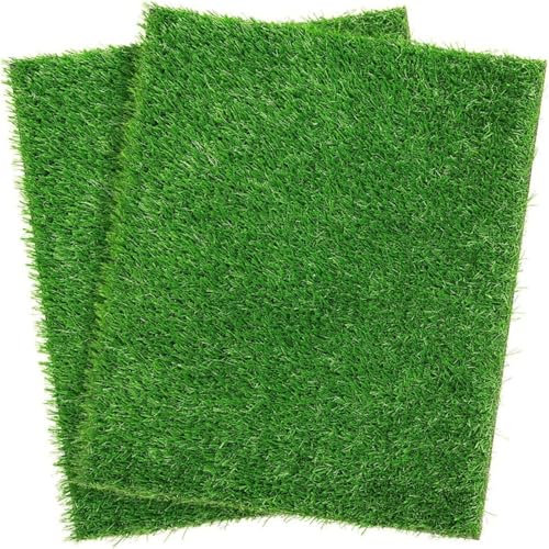 2 Stück Hundeklo Rasen, Kunstrasen-Trainingsmatten, Hundeklo für Zuhause, Training Pee Pads, Outdoor Ideal für Wohnung & Balkon (B,50 * 63 cm)