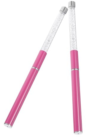FOMIYES Manicure Cuticole Penna Cuticole Unghie 2 Pezzi, Pietra Smerigliata e Plastica, per Cura Superficie Unghie, Saloni Professionali e Casa